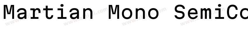 Martian Mono SemiCo字体转换